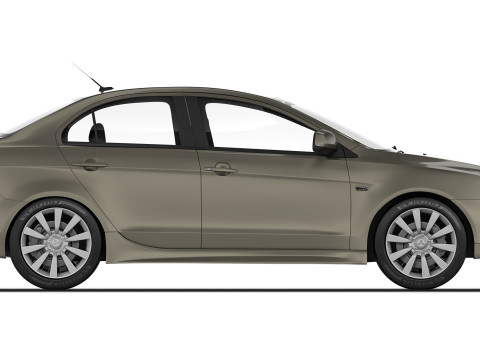 三菱 Lancer X 2008 3D 模型