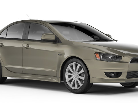 三菱 Lancer X 2008 3D 模型