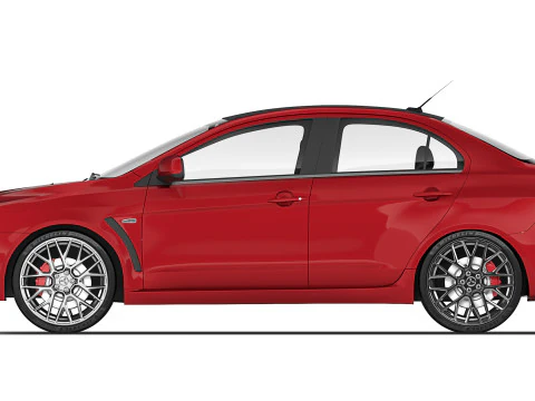 Mitsubishi Lancer Evolution X 2008 3D Model
