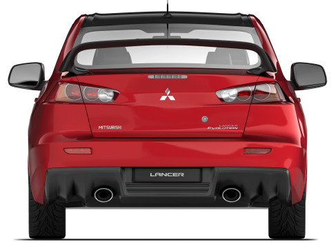 Mitsubishi Lancer Evolusi X 2008 Model 3D