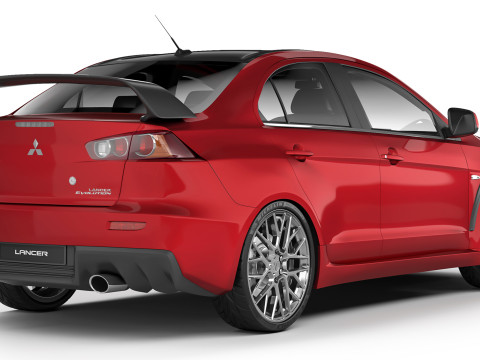 Mitsubishi Lancer Evolusi X 2008 Model 3D