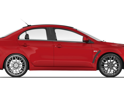 Mitsubishi Lancer Evolusi X 2008 Model 3D