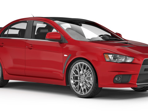 Mitsubishi Lancer Evolusi X 2008 Model 3D