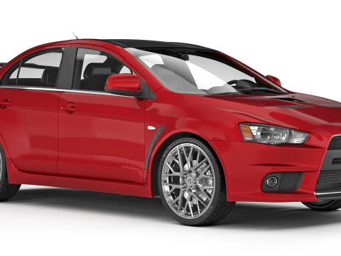 Mitsubishi Lancer Evolution X 2008 3D Model