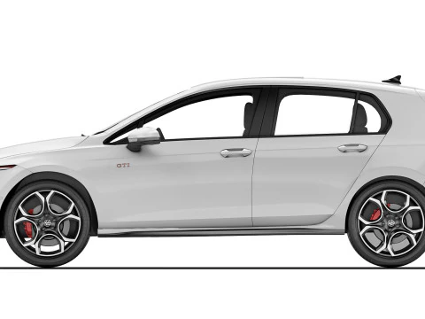 Volkswagen Golf GTI 2024 3D Model