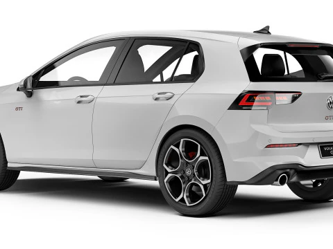 Volkswagen Golf GTI 2024 3D Model