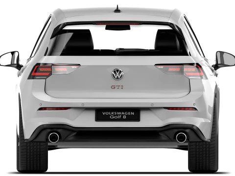 Volkswagen Golf GTI 2024 3D Model