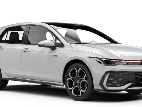 Volkswagen Golf GTI 2024 3D Model