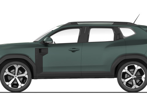 Dacia Duster 2024 3D Modell
