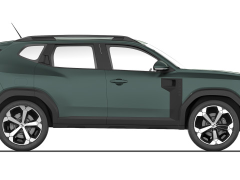 Dacia Duster 2024 3D Modell