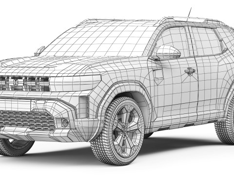 Dacia Duster 2024 3D Modell