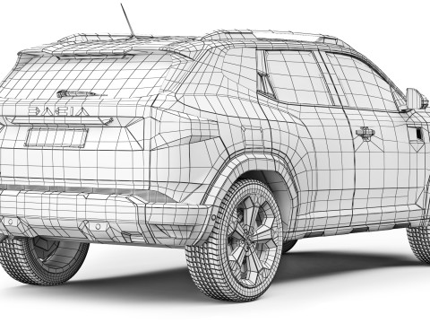 Dacia Duster 2024 3D Modell