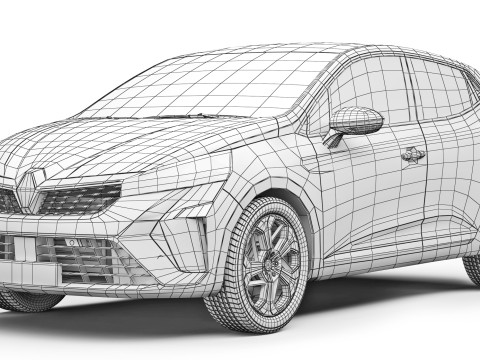 ルノー クリオ 2024 3Dモデル