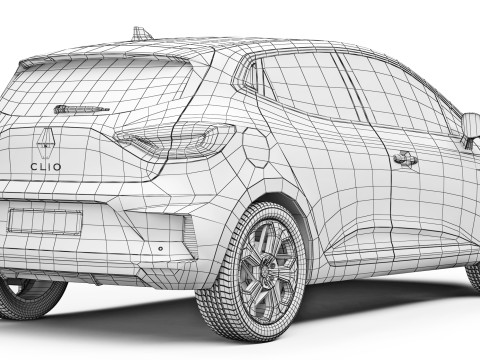 ルノー クリオ 2024 3Dモデル