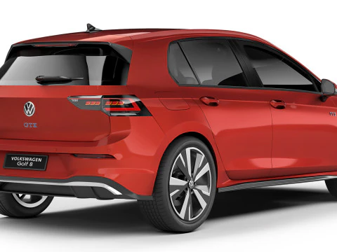 Volkswagen Golf GTE 2024 3D Model