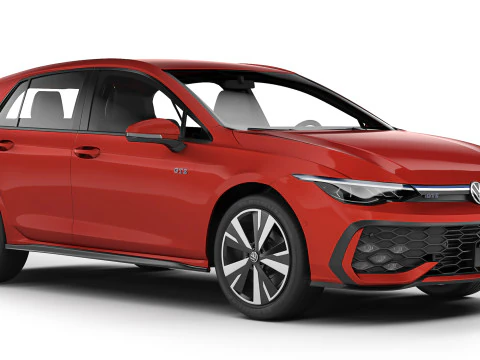 Volkswagen Golf GTE 2024 3D Model