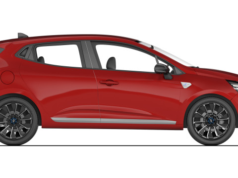 ルノー クリオ ハイブリッド 2024 3Dモデル