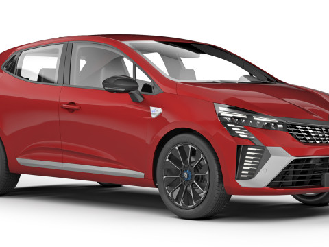 ルノー クリオ ハイブリッド 2024 3Dモデル