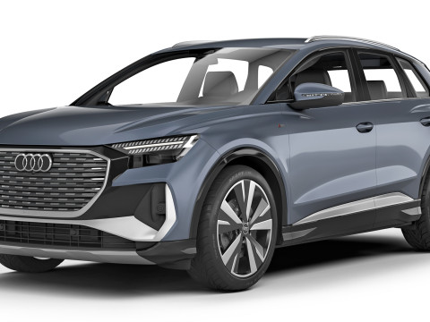 Audi Q4 e-tron S-line 2022 Modello 3D