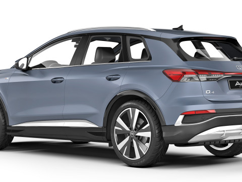アウディ Q4 e-tron S-line 2022 3Dモデル