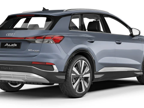 Audi Q4 e-tron S-line 2022 3D Model