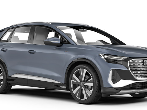 アウディ Q4 e-tron S-line 2022 3Dモデル