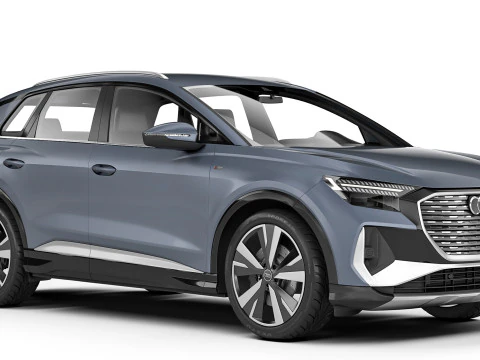 Audi Q4 e-tron S-line 2022 3D Model