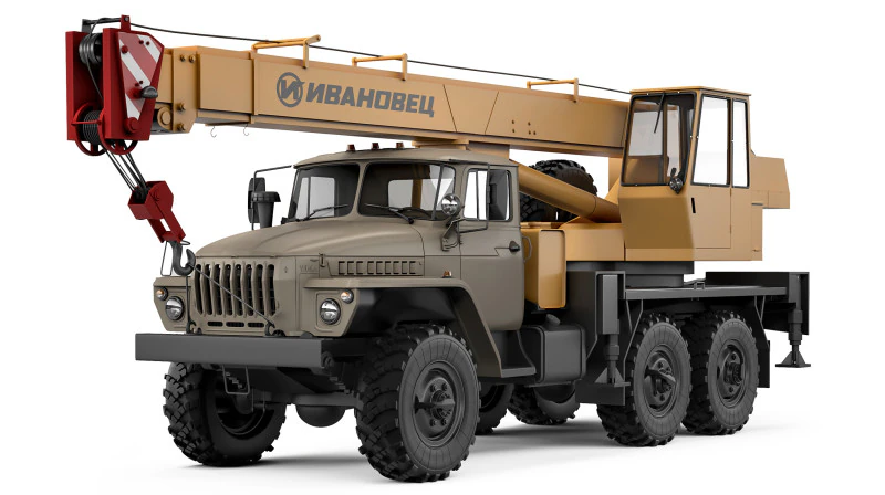 Ural 4320 KS-3574 1990 3D Model .c4d .max .obj .3ds .fbx .stl .blend 