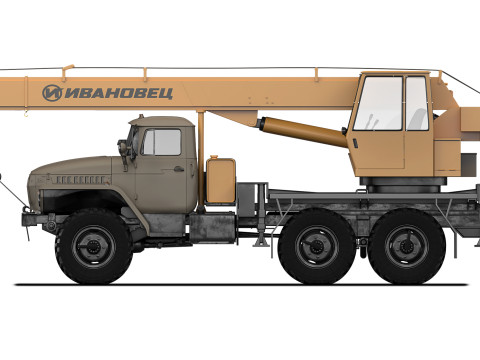 Ural 4320 KS-3574 1990 Modelo 3D
