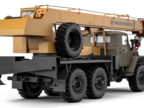 Ural 4320 KS-3574 1990 Modelo 3D