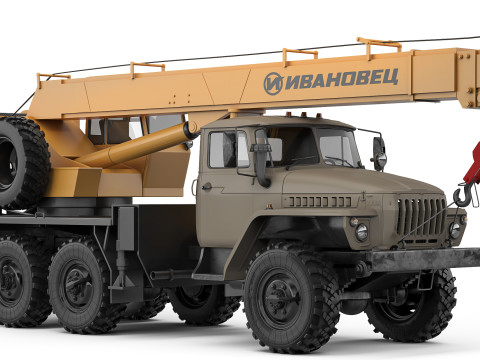 Ural 4320 KS-3574 1990 Modelo 3D
