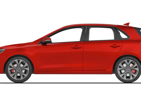 Hyundai i30 2019 3D Model