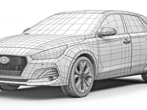 Hyundai i30 2019 3D Model