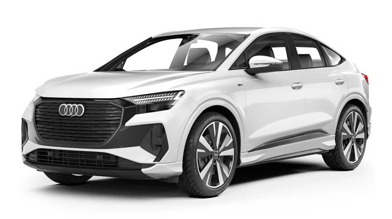 Audi Q4 Sportback etron 2022 Modello 3D .c4d .max .obj .3ds .fbx .stl .blend