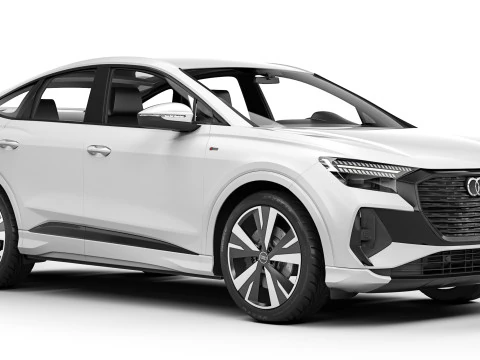 Audi Q4 Sportback etron 2022 Modello 3D