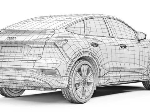Audi Q4 Sportback etron 2022 Modello 3D
