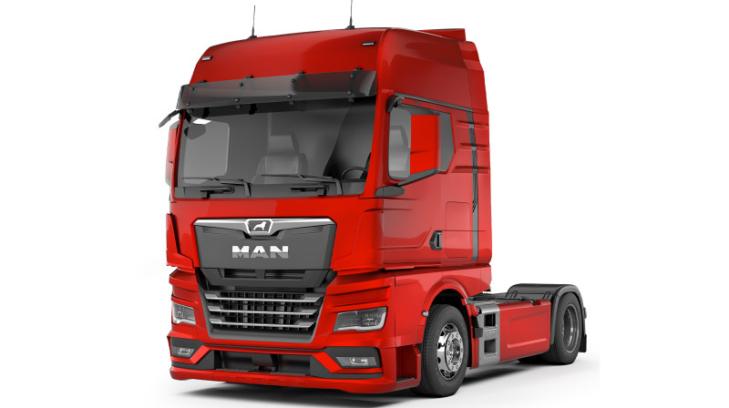 MAN TGX4x2 2020 Modello 3D .c4d .max .obj .3ds .fbx .stl .blend 
