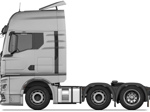 남자 TGX 6x2 2020 3D 모델