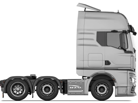 남자 TGX 6x2 2020 3D 모델