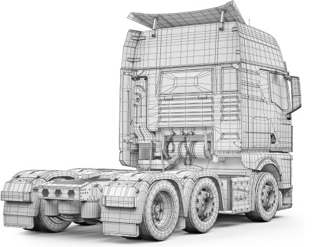 MAN TGX6x2 2020 Modello 3D