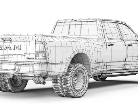 RAM 3500 HD ロングホーン 2025 3Dモデル