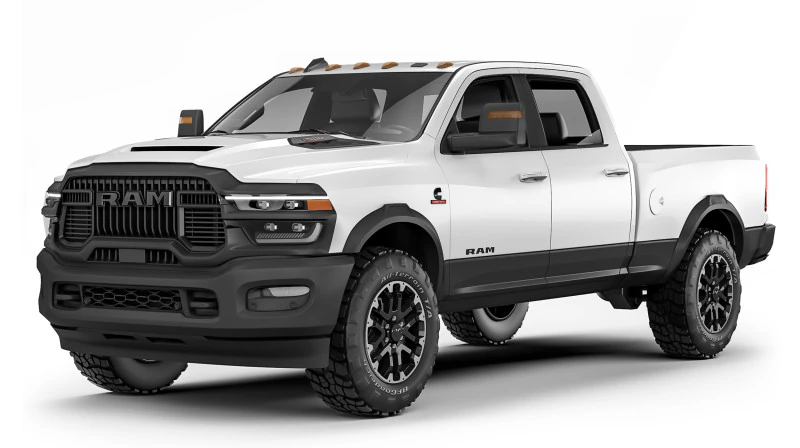 RAM 2500 Rebelde 2025 Modelo 3D .c4d .max .obj .3ds .fbx .stl .blend 