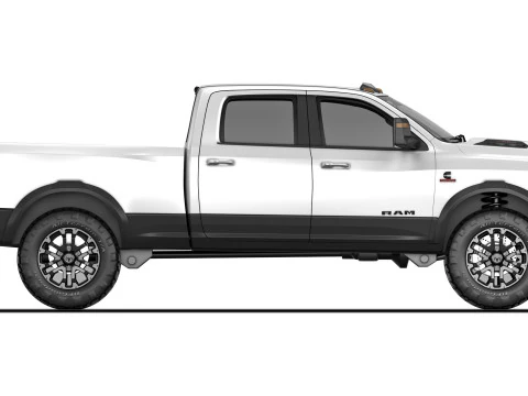 RAM 2500 Rebelde 2025 Modelo 3D