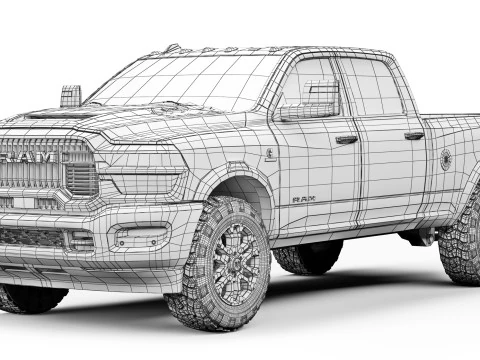 RAM 2500 Rebelde 2025 Modelo 3D
