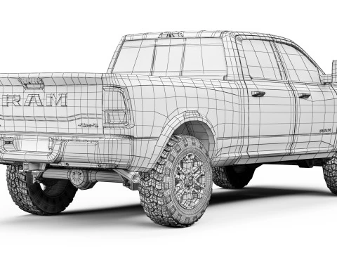 RAM 2500 Rebelde 2025 Modelo 3D