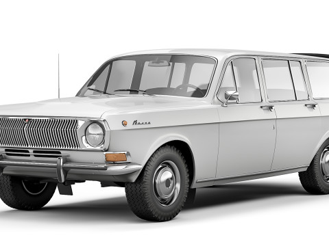 GAZ-24-02 Volga 1972 3D Model