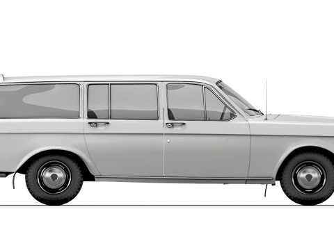 GAZ-24-02 Volga 1972 Modelo 3D