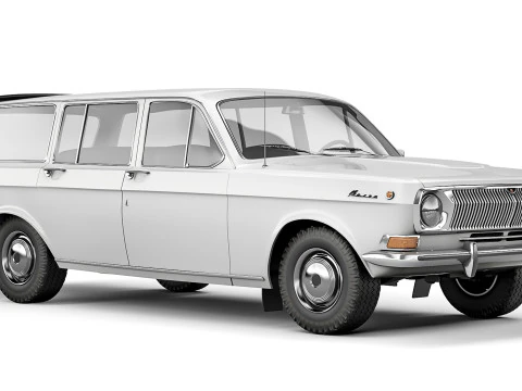 GAZ-24-02 Volga 1972 Modelo 3D