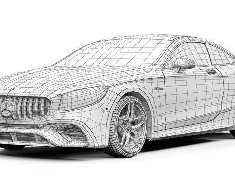 Mercedes-Benz S63 AMG Coup&eacute; 2018 Modèle 3D