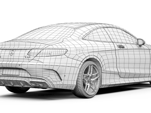 Mercedes-Benz S63 AMG Coup&eacute; 2018 Modelo 3D